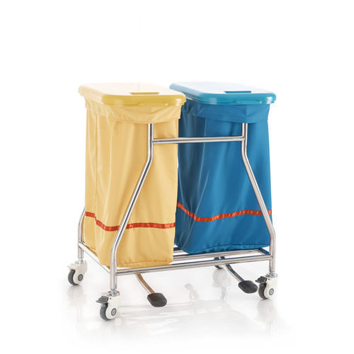 Грязная тележка с мешками - N1703 - Sichuan Yufeng Medical Equipment Co., Ltd. - медицинская / для больниц / транспортная