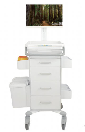 Тележка для больниц - JND-W22 - Sichuan Yufeng Medical Equipment Co., Ltd. - для медицинских приборов / для медицинского ухода / с подносом