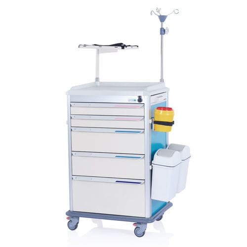 Тележка для неотложной помощи - W3716 - Sichuan Yufeng Medical Equipment Co., Ltd. - для больниц / для медицинских приборов / транспортная