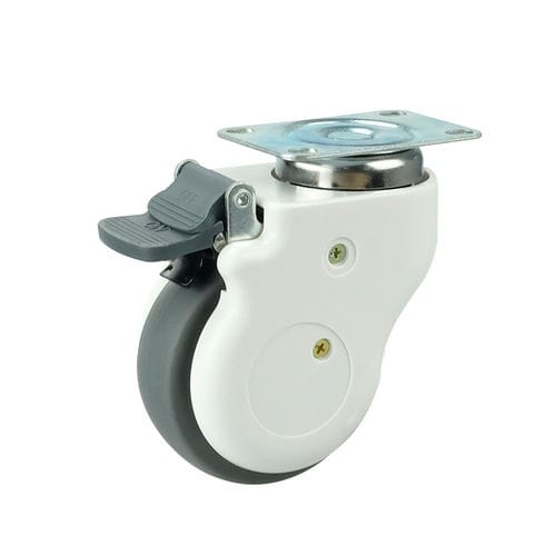 Колесо для больничной кровати - YE30XXXTPRB - Guanzhou Ylcaster Industry - из полиуретана / с тормозом / поворотный