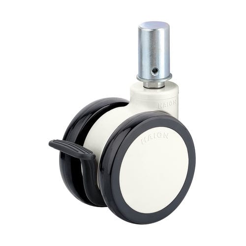 Колесо для медицинской тележки - H322-6S100UNB/N - Haion Caster - для больничной кровати / поворотный / с тормозом