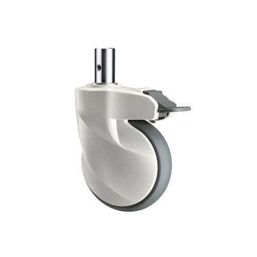 Колесо для больничной кровати - E201D-Y - Longfen Caster - с тормозом / из нержавеющей стали