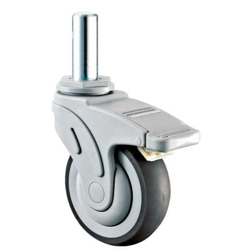 Колесо для больничной кровати - M401-075DT - Longfen Caster - с тормозом / антикоррозионный