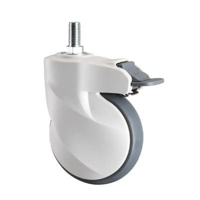 Колесо для больничной кровати - E201075D-T	 - Longfen Caster - с тормозом / из полипропилена