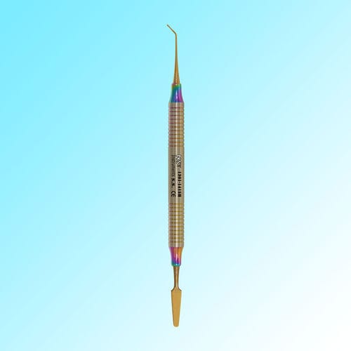 Гладилка для стоматологического композитного материала - 1301-1415 - New Surgical Instruments Co. - двойная / стерилизуемая в автоклаве / Heidemann