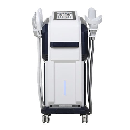 Аппарат для контурной пластики тела с электростимуляцией мышц - EMS Cryo 2 in 1 four handles - Beijing Sincoheren - аппарат для контурной пластики тела магнитными импульсами / аппарат для криолиполиза / на тележке