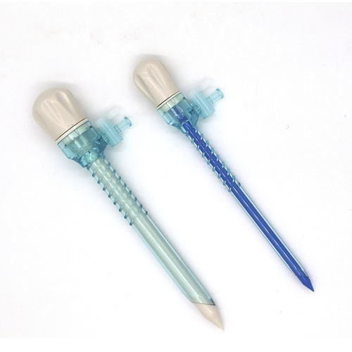 Лапароскопический трокар - GYTR-I - Zhejiang Geyi Medical Instrument - с отверстием инсуффляции / с приемной гильзой / для одноразового использования