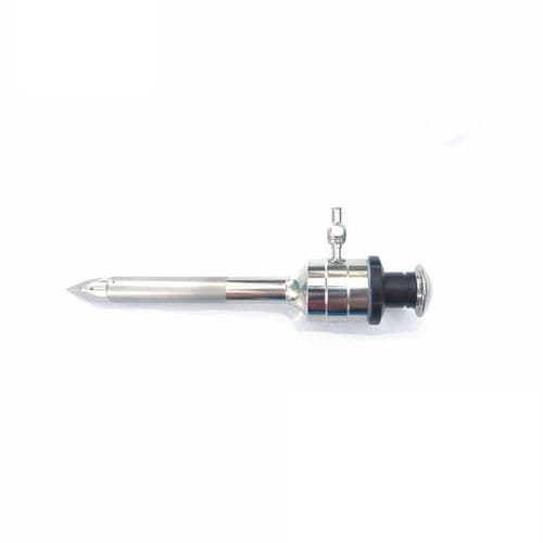 Лапароскопический трокар - 801.008 - Zhejiang Geyi Medical Instrument - с лезвием / с отверстием инсуффляции / с приемной гильзой