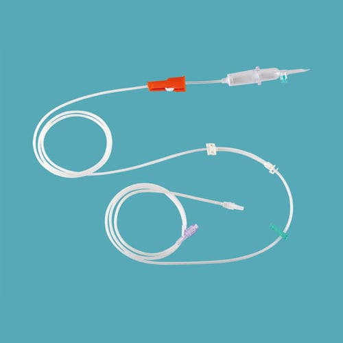Комплект для перфузии с капельной камерой - IVP-052 - Taizhou Safefusion Medical Instruments - с Y-образным коннектором / с краном / с безлатексными компонентами