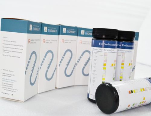 Тест-полоска для заболеваний почек - URS-4H - Bioway Biological Technology Co.,Ltd - на инфекции мочевыводящих путей / pH / на глюкозу