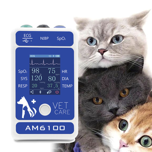 Ветеринарный монитор пациента - AM6100 - Shanghai Berry Electronic Tech Co.,Ltd - переносной / для ЭКГ / SpO2