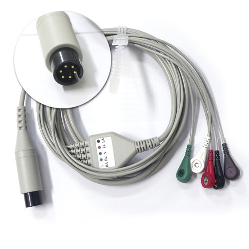 Кабель ЭКГ для мониторинга - BS series - Shanghai Berry Electronic Tech Co.,Ltd - 5 проводов / 3 провода