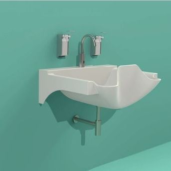 Хирургический умывальник 1 секция - Corian Design solutions through Partners - из Corian®