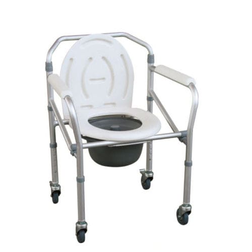 Стул для туалета с подлокотниками - JL696L - Jianlian Homecare Products - на колесиках / с регулируемой высотой / складной