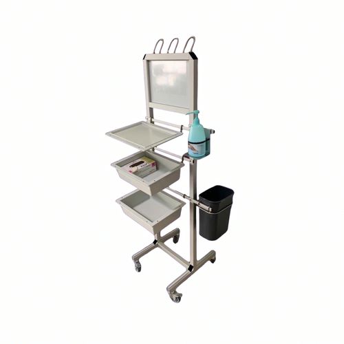 Установка для гигиены на роликах - HYGISTAND - WEPPES Solutions - с корзиной / с перчаточным ящиком / с держателем для дезинфицирующего средства