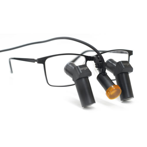 Бинокулярная лупа на очковой оправе - ENM450+MB JD2100 - Nanchang Micare Medical Equipment - с налобным фонариком