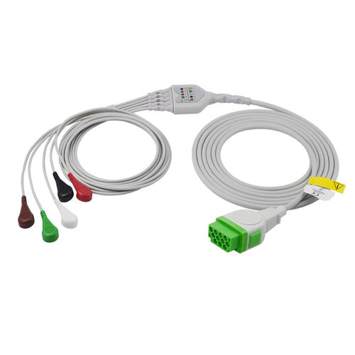 Кабель ЭКГ 5 проводов - EA007S3I,EA007S5I - Med-link Electronics Tech - 3 провода / для GE Healthcare / многоразовый