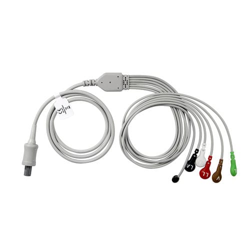 Кабель ЭКГ 5 проводов - EA009S5A - Med-link Electronics Tech - 3 провода / многоразовый