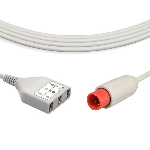 Кабель ЭКГ 3 провода - EB041-3AI - Med-link Electronics Tech - многоразовый