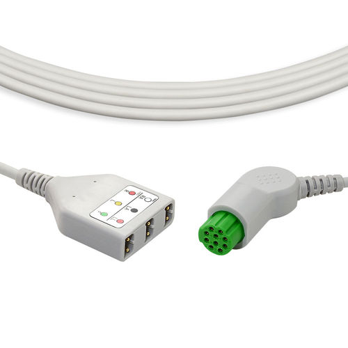 Кабель ЭКГ 5 проводов - EL009-5AI - Med-link Electronics Tech - 3 провода / многоразовый