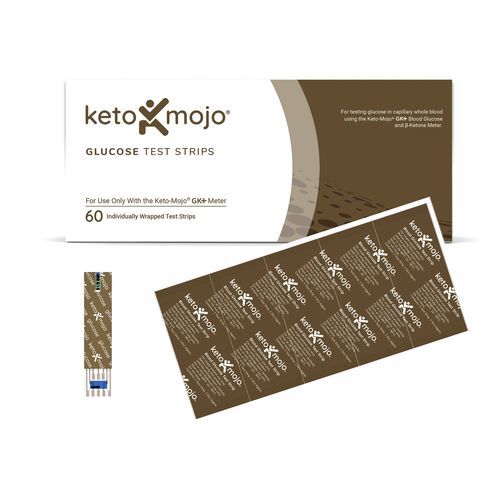 Тест-полоска на кетоз - KETO-MOJO - для диабета / на глюкозу / свинцовая