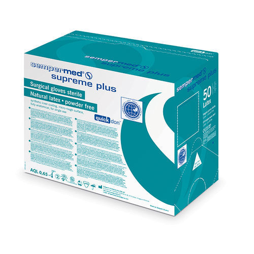 Перчатка из латекса - supreme plus - Sempermed Industrial - хирургическая / неопудренная / стерильная