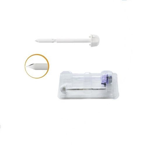 Лапароскопический трокар - 101Y.40 series - Hangzhou Kangji Medical Instruments - с защитным колпачком для лезвия