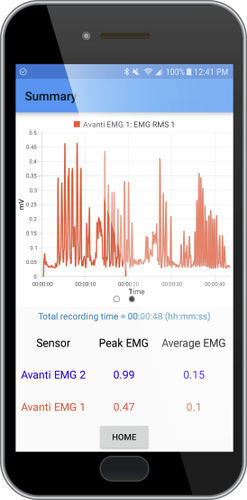 Модуль программного обеспечения для ЭМГ - EMG Logger - Delsys - для регистрации / Android / для смартфона