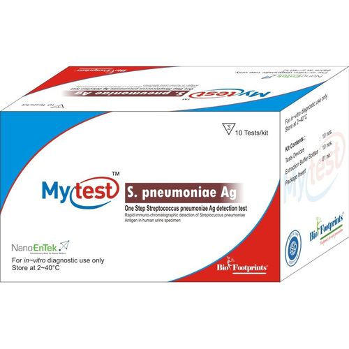 Набор для теста на пневмококк - Mytest - Biofootprints Healthcare Pvt Ltd - на распираторные заболевания / на антигены / для мочи