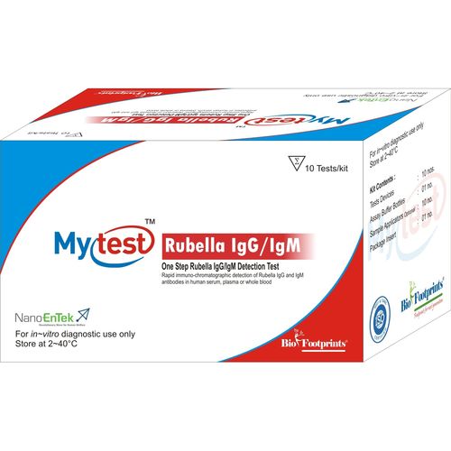 Набор для теста на краснуху - Mytest - Biofootprints Healthcare Pvt Ltd - IgG / иммуноглобулин M / плазменный
