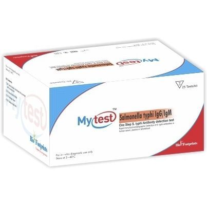 Набор для теста на сальмонеллу - Mytest - Biofootprints Healthcare Pvt Ltd - на желудочно-кишечные заболевания / иммуноглобулин M / крови