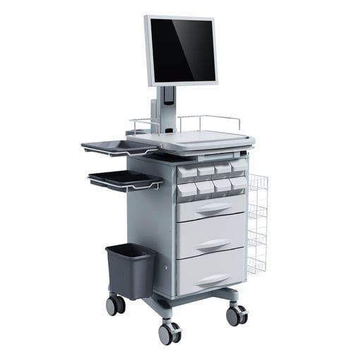 Компьютерная тумба для распределения лекарств - FG-H-11 - Fangge Medical - с выдвижным ящиком / защищенная / беспроводная