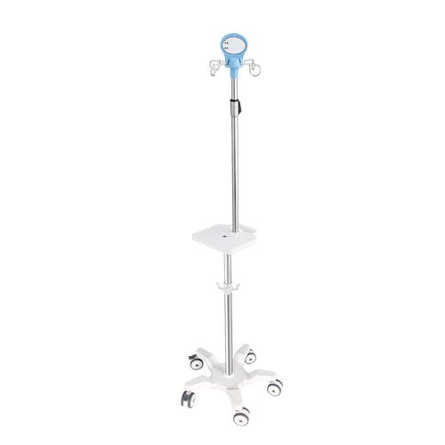 Стойка для сыворотки с перфузионным насосом - B26-03 - Fangge Medical - напольная / на роликах / 4 крюка