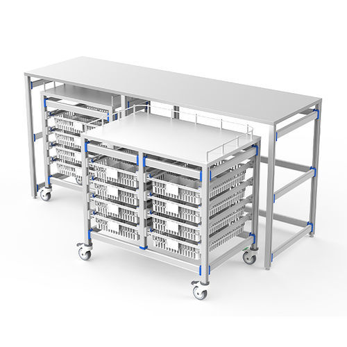 Рабочее место для операционной - FG-PW-60/40/4F/02 - Fangge Medical - с полками / модульное / на роликах