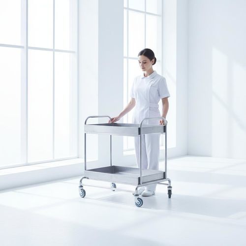 Тележка для больниц - B20 - Fangge Medical - служебная / из нержавеющей стали / 2 уровня