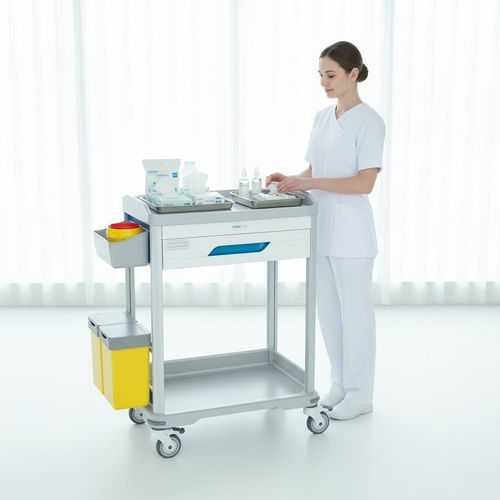 Медицинская тележка - FG-V-07 - Fangge Medical - для медицинского ухода / из пластика / из алюминия