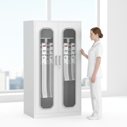 Шкаф с катетером - D07 - Fangge Medical - для больниц / с дверью / из нержавеющей стали