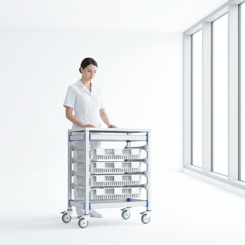 Тележка для хранения - FG-PW-6004F/B - Fangge Medical - из нержавеющей стали / из алюминия / из пластика