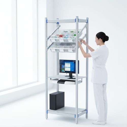 Стойка для медицинского ПК - FG-P-6002F01/B - Fangge Medical - для больницы / для операционной / для хранения