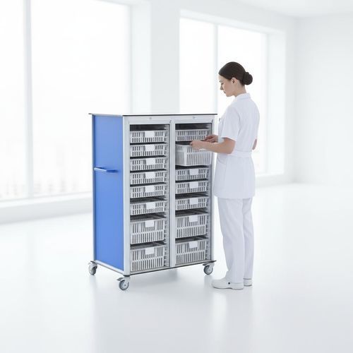 Шкаф для трансфера пациента - FG-PW-C6015002L - Fangge Medical - для расходных материалов / для больниц / с дверью