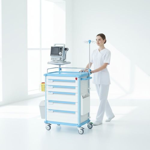 Тележка для больниц - FG-A-01 - Fangge Medical - для неотложной помощи / для инструментов / для дефибриллятора
