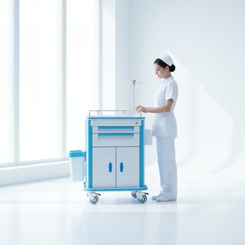 Тележка для больниц - FG-A-04 - Fangge Medical - для неотложной помощи / для инструментов / для дефибриллятора