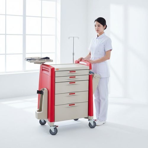 Тележка для больниц - FG-A-07 - Fangge Medical - для неотложной помощи / для баллона с кислородом / для дефибриллятора