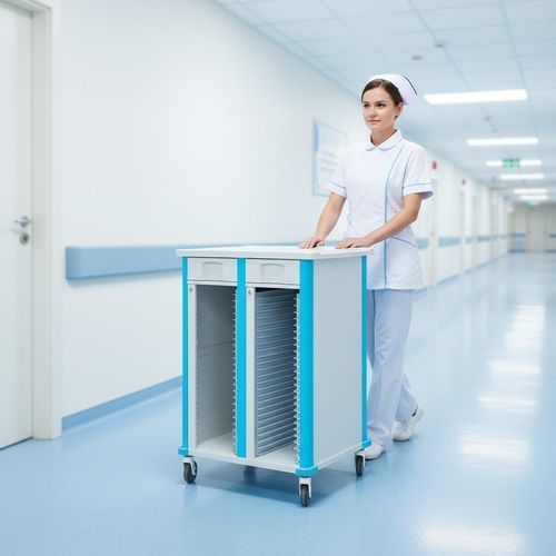 Медицинская тележка - FG-D-02 - Fangge Medical - для медицинских дел / из алюминия / 2 выдвижных ящика