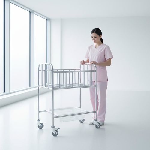 Педиатрическая медицинская люлька - A04 - Fangge Medical - на роликах / из нержавеющей стали