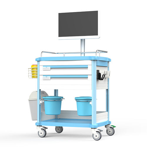 Медицинская компьютерная тумба - FG-H-15 - Fangge Medical - для распределения лекарств / для планшетного ПК / беспроводная