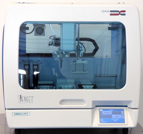 Лабораторная рабочая станция для PCR - OMNIA LH75 - LCM Genect srl - для экстракции нуклеиновых кислот / автоматический / для работы с жидкостями