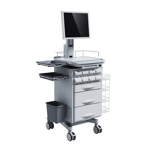Компьютерная тумба для распределения лекарств - HS-T-11 - Shandong HESOURCE Medical Equipment - приспособления / с выдвижным ящиком