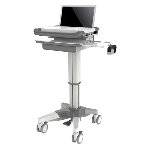 Компьютерная тумба на аккумуляторе - HS-T-12 - Shandong HESOURCE Medical Equipment - с регулируемой высотой