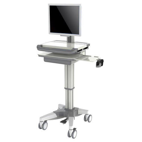 Компьютерная тумба для планшетного ПК - HS-T-13 - Shandong HESOURCE Medical Equipment - приспособления / с регулируемой высотой / с выдвижным ящиком